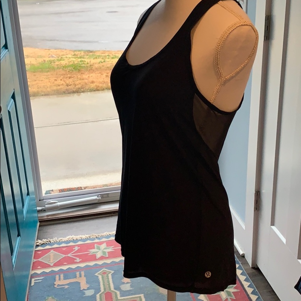 Lululemon athletic tank with sheer back